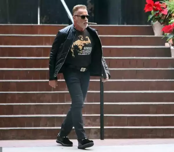Veteran Actor, Arnold Schwarzenegger Steps Out In Style In LA (Photos)